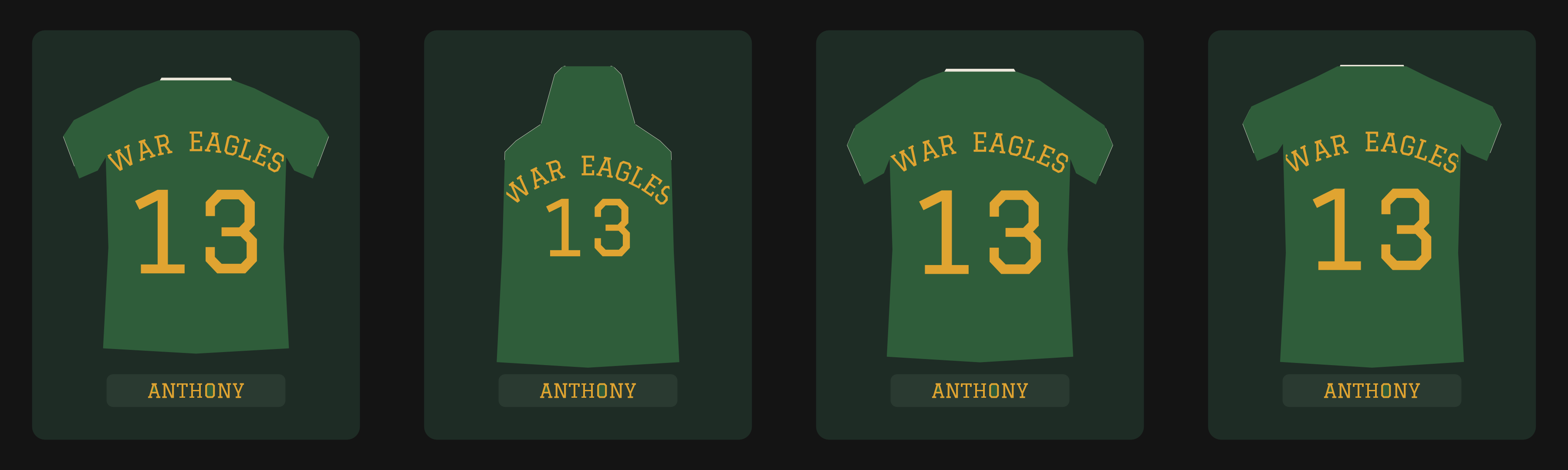 Jersey shadowboxes for football, baseball, basketball, and soccer